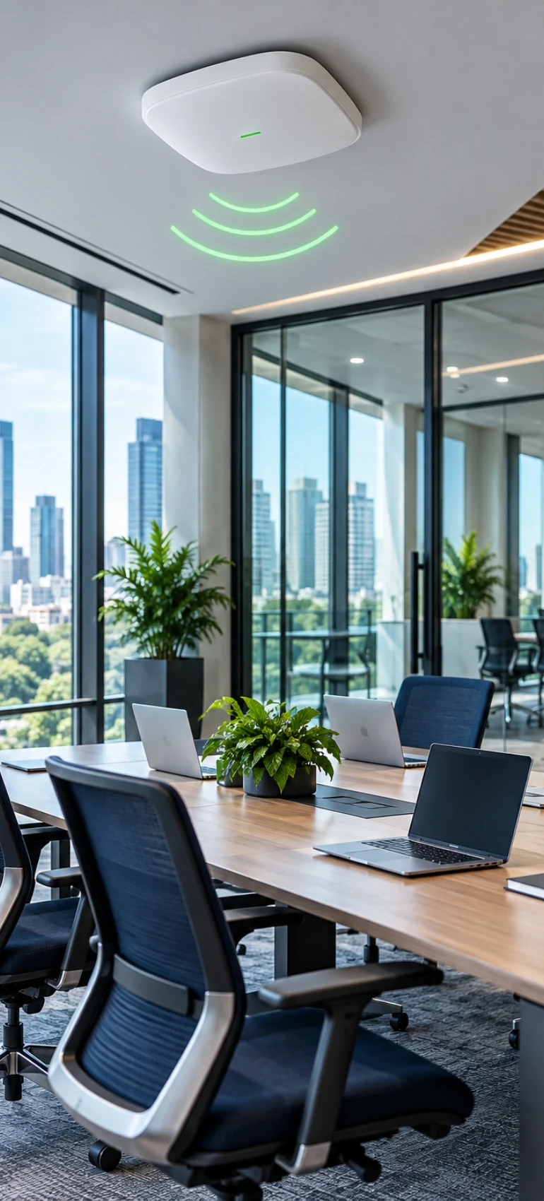 Centralized Wi-Fi access point deployment for multi-floor enterprise offices in Chennai
